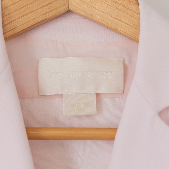 ANTONIO BERARDI pale pink SPRING 2012 Blazer Sheer back Size 44 - Picture 3 of 4